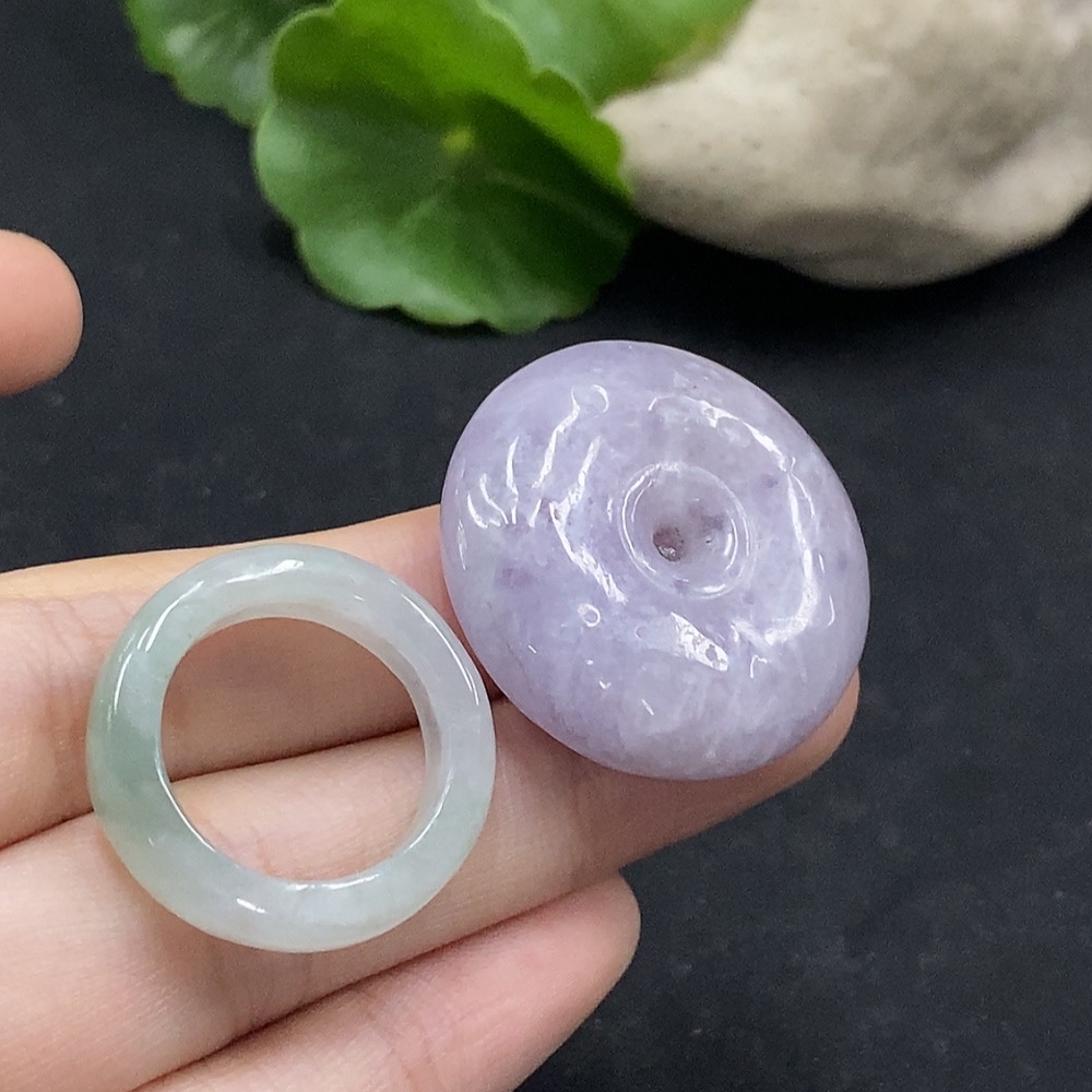 F35090247 Jadeite safety buckle pendant/ring