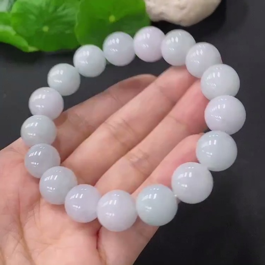 F35116314 Jadeite Bracelet Beads 11.8mm Approx. Total Weight 46.82g