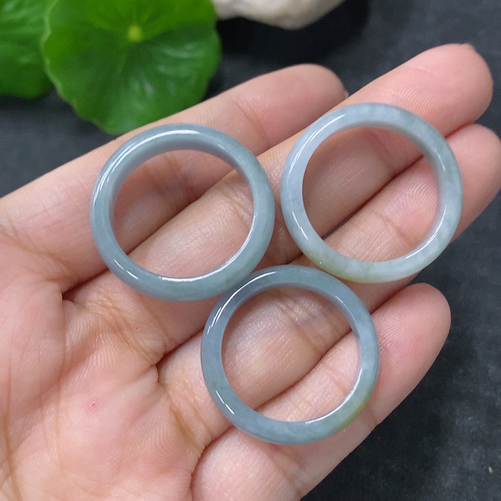 F34976356 Jadeite Ring Set Sell as a Lot
