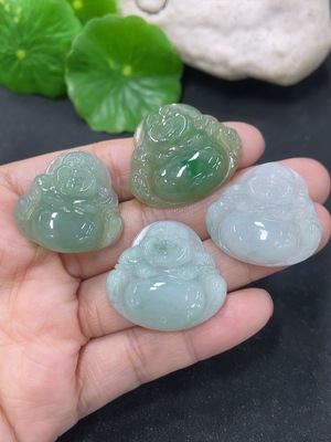 F46551248 翡翠挂件佛公 一手走