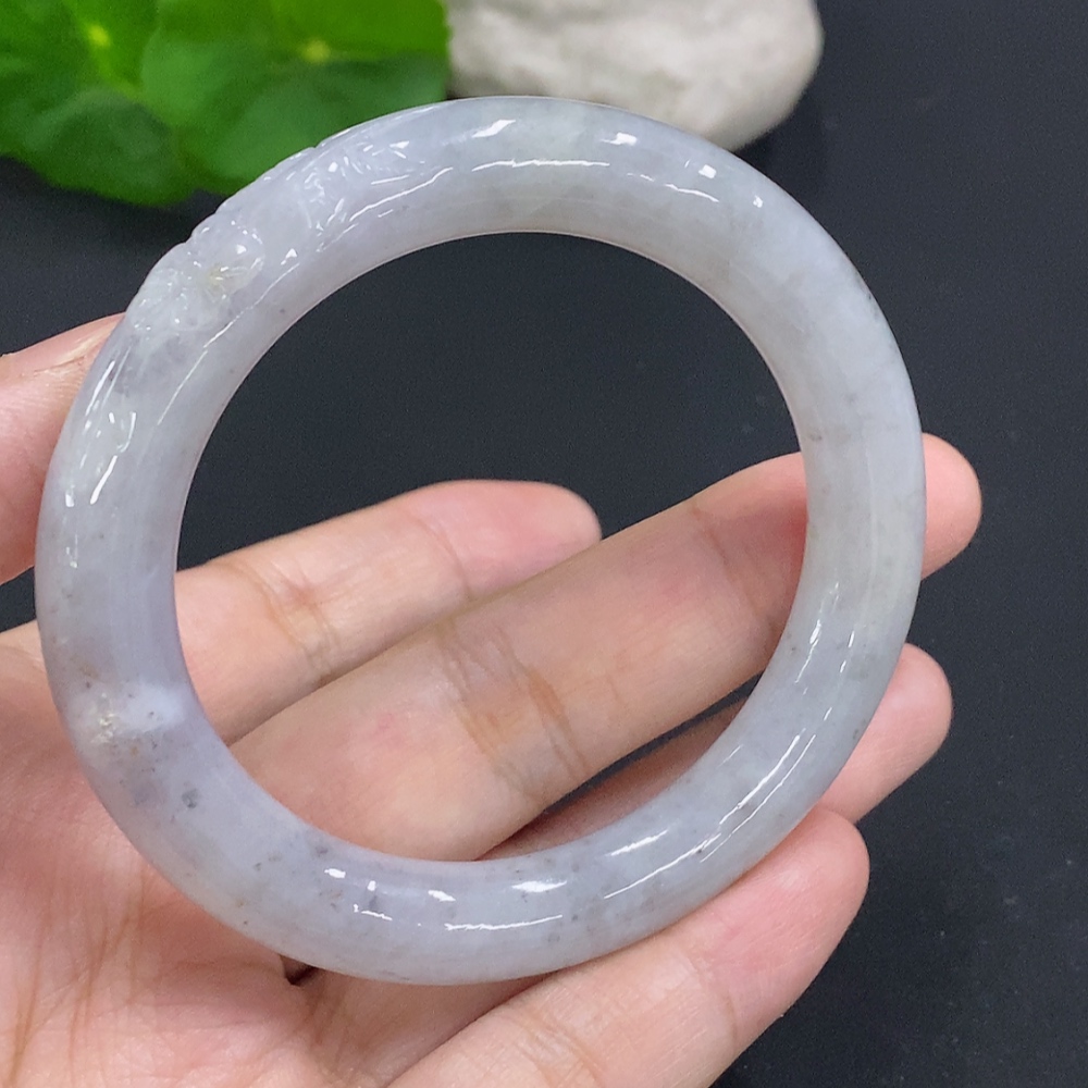 F28247633 Jadeite Round Bangle Size 51.4 Total Weight Approx. 44.2g