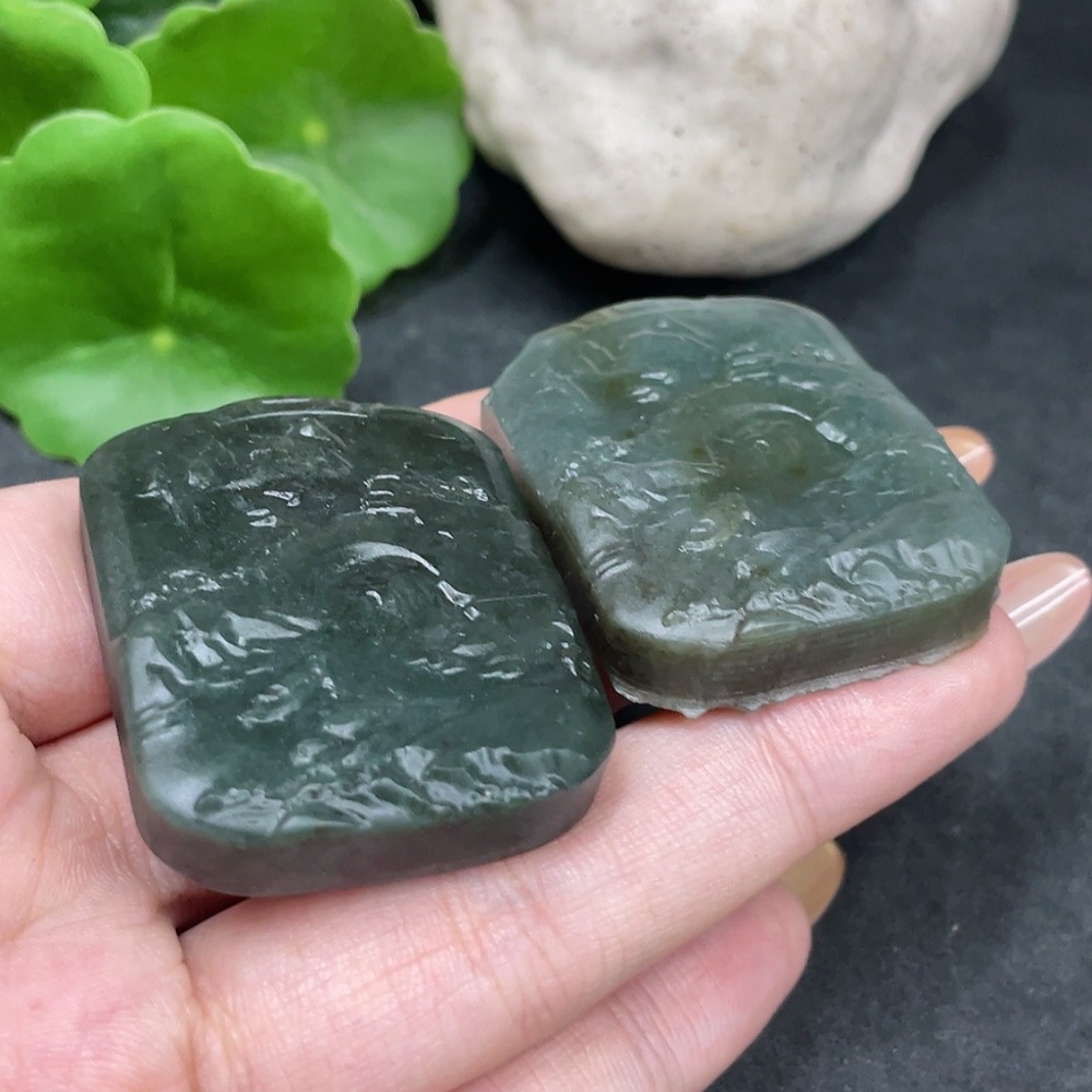 H32797438 Hetian Jade Pendant Landscape Plaque Total Weight Approx. 65.1g