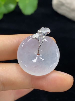 F30501308 JadeitePendant Peace Buckle with 18K Clasp Total Weight Approx. 6.8g