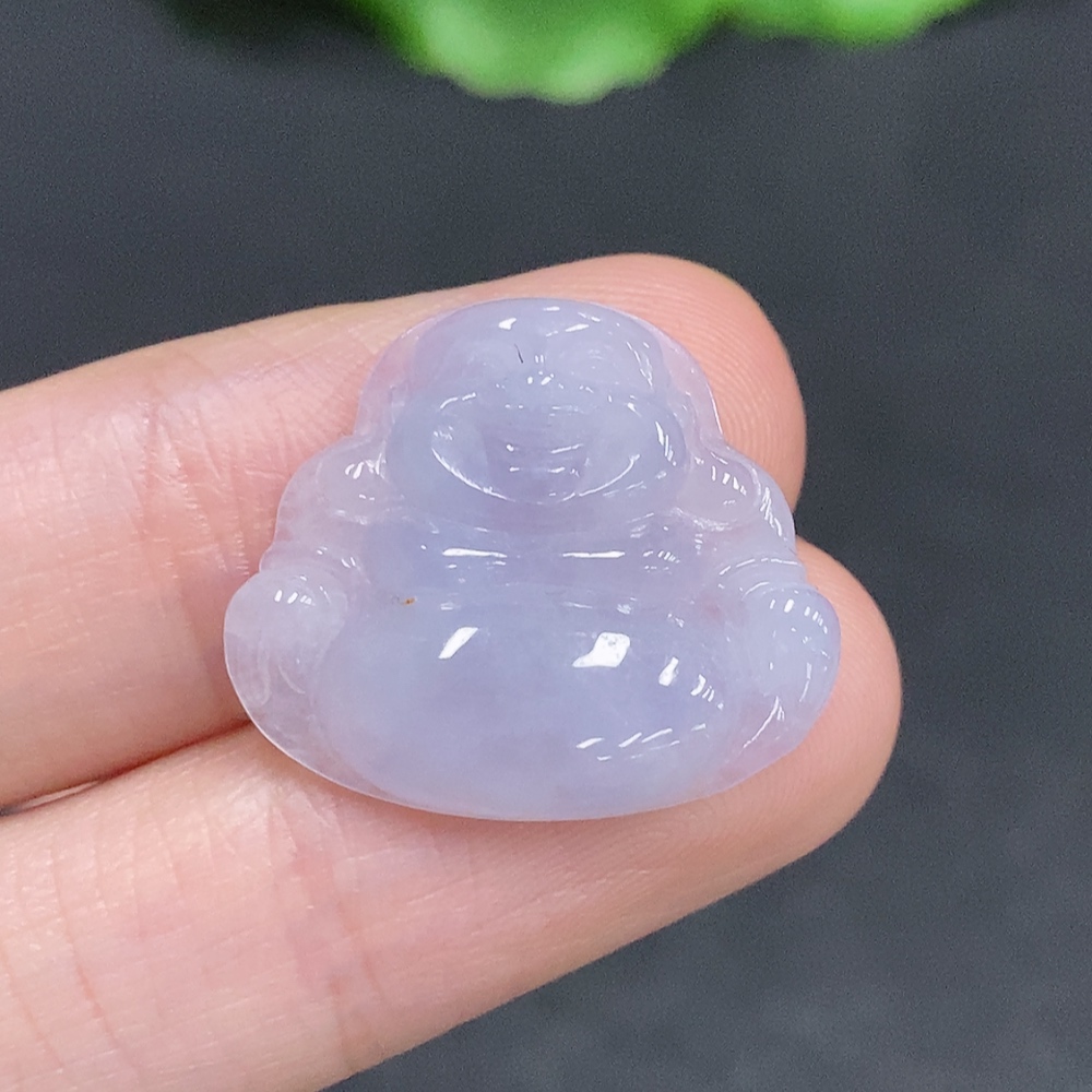 F35078795 Jadeite Buddha Pendant, Total Weight Approximately 2.5g