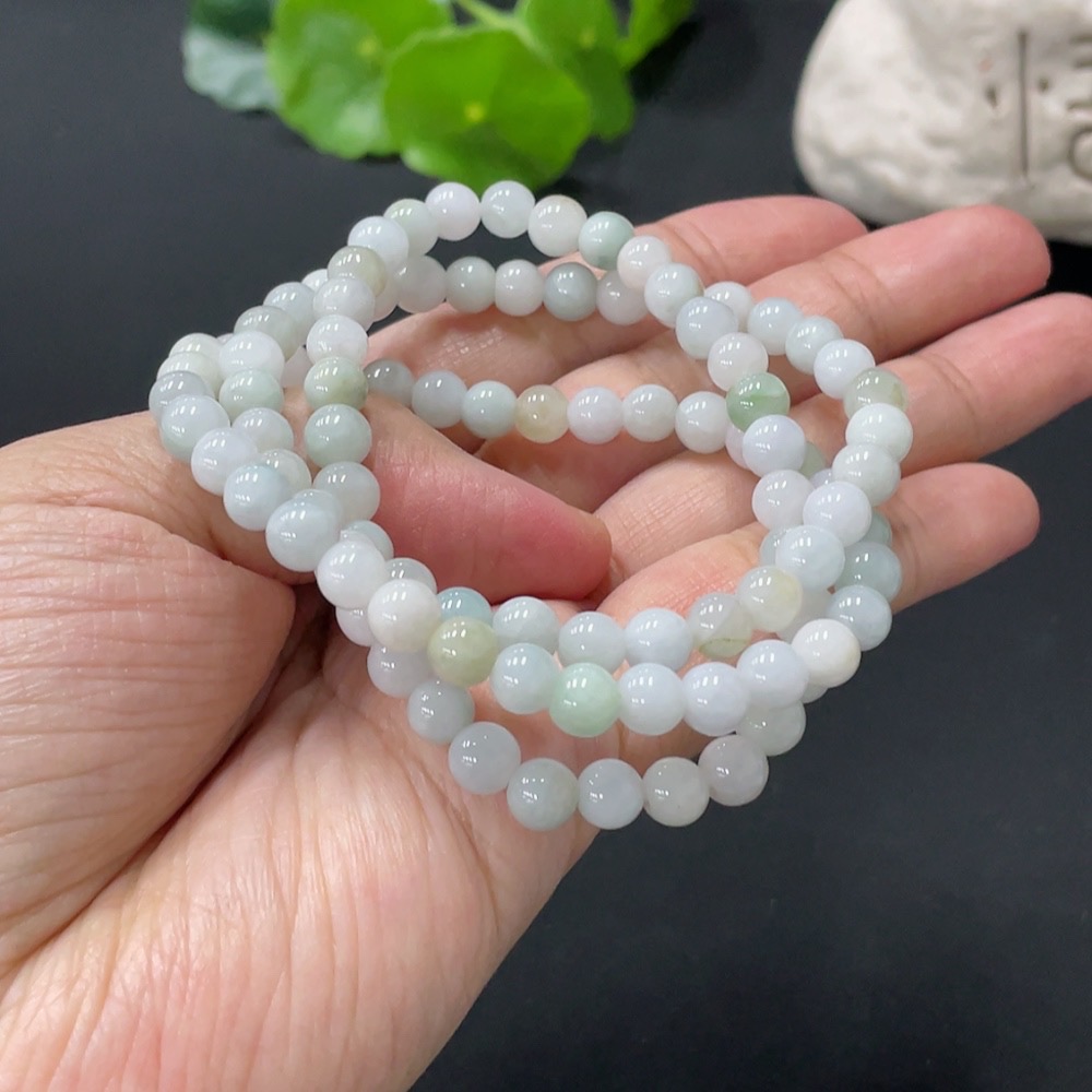 F31631580 Jadeite Bead Bracelet Approx. 5.9mm