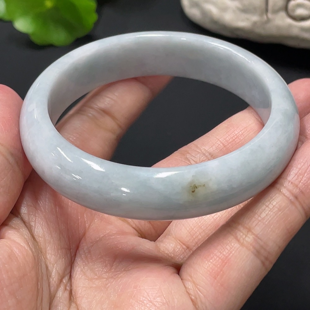 F27069869 Jadeite Round Bangle, Size 56.9, Total Weight Approx. 57.2g