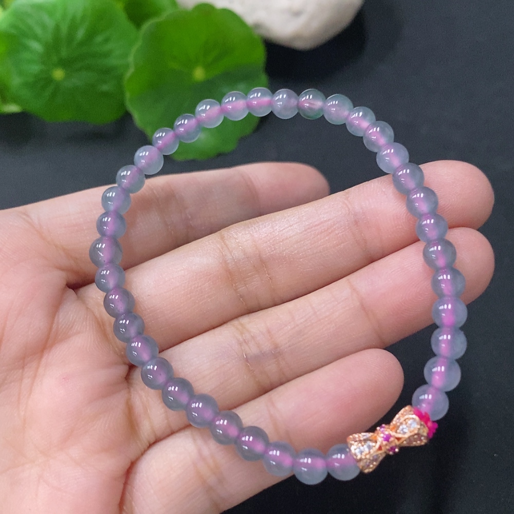 F32760795 Jadeite Beaded Bracelet Approx. 5mm Total Weight Approx. 7.82g Non-Gold