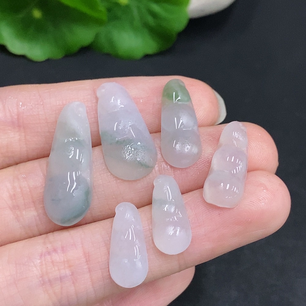 F33942024 Jadeite Rough Pendant Fu Dou Sell as a Lot
