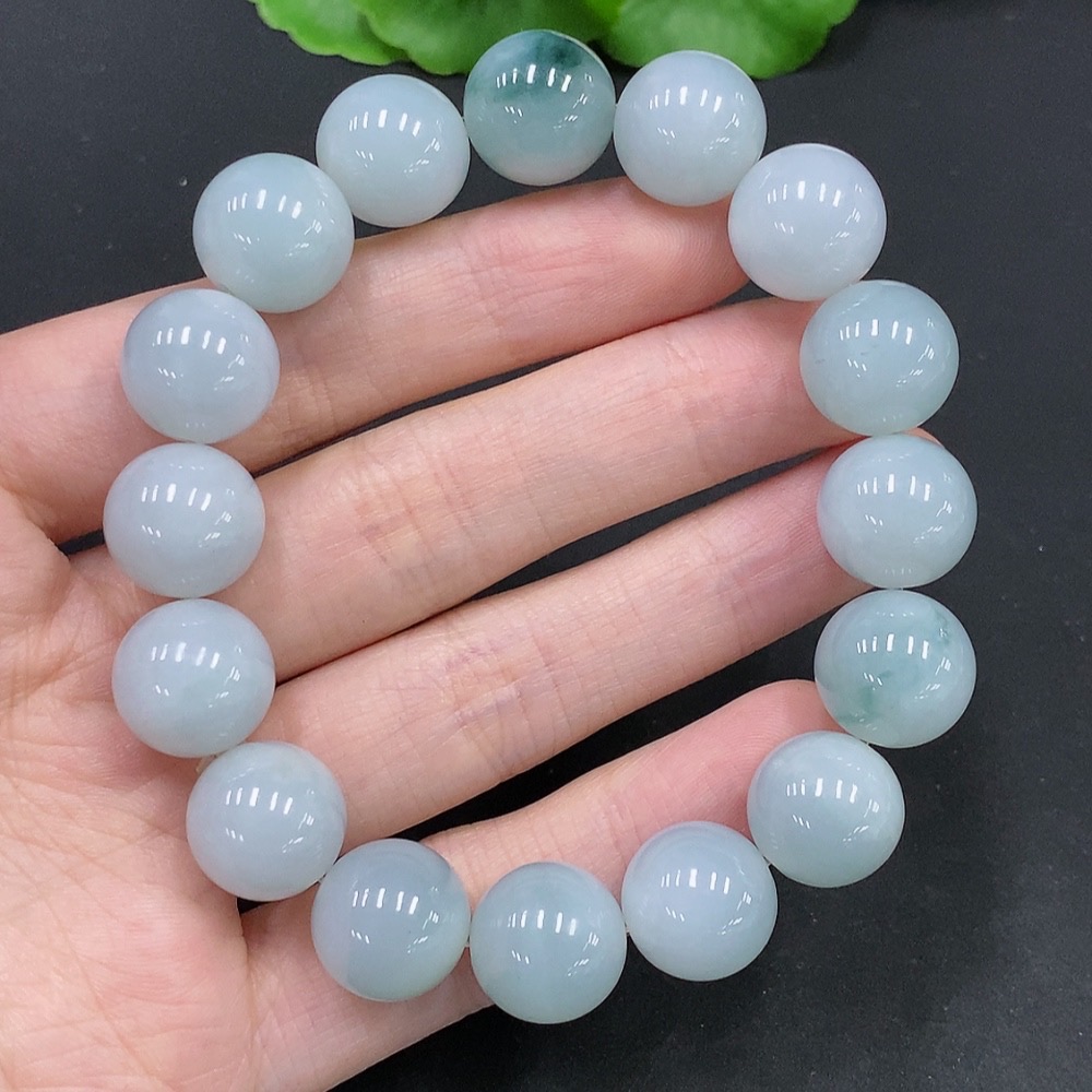 F24776340 Jadeite Bracelet, Approx. 12.9mm, Total Weight Approx. 62.6g