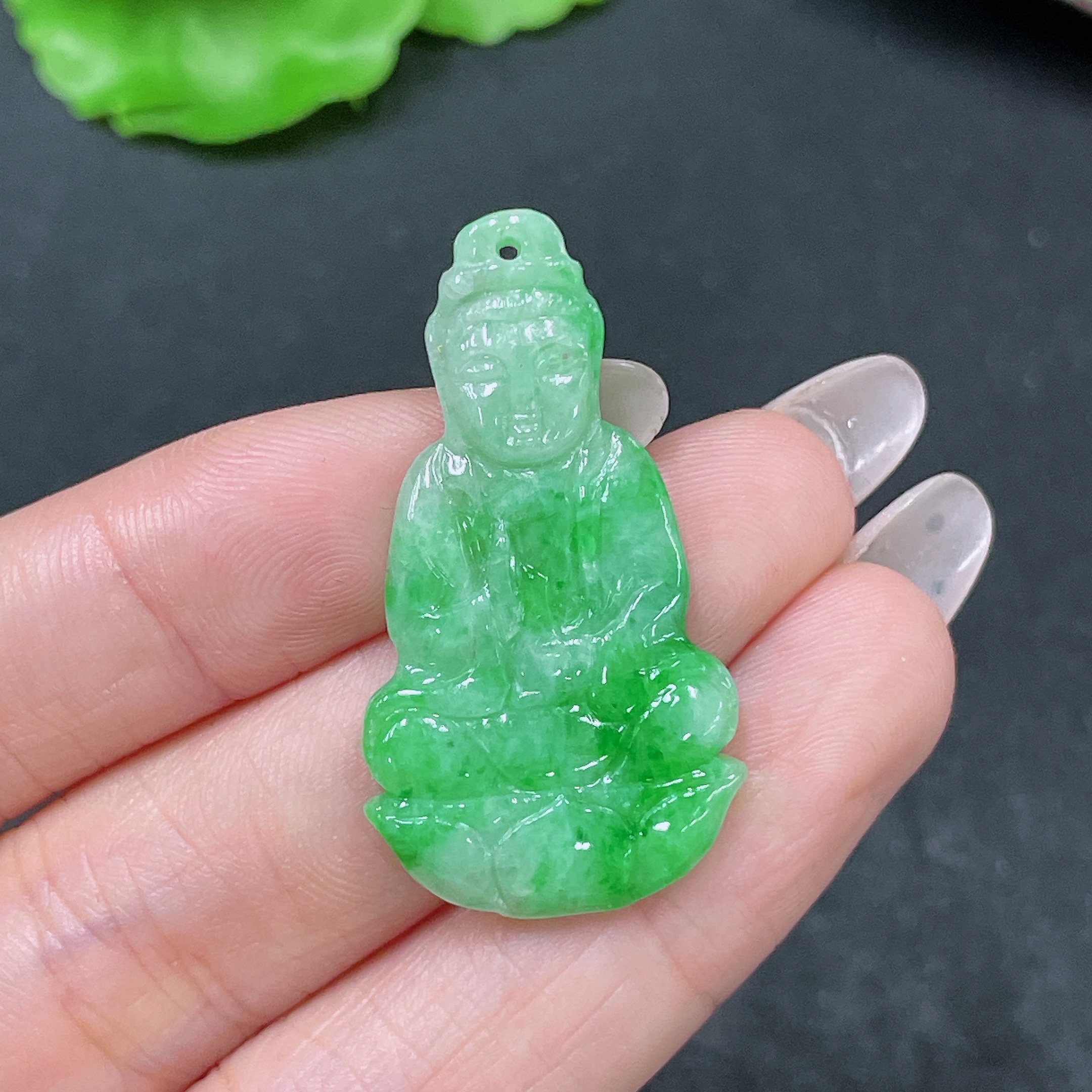 F35157812 Jadeite Pendant Guanyin Total Weight Approx. 5g
