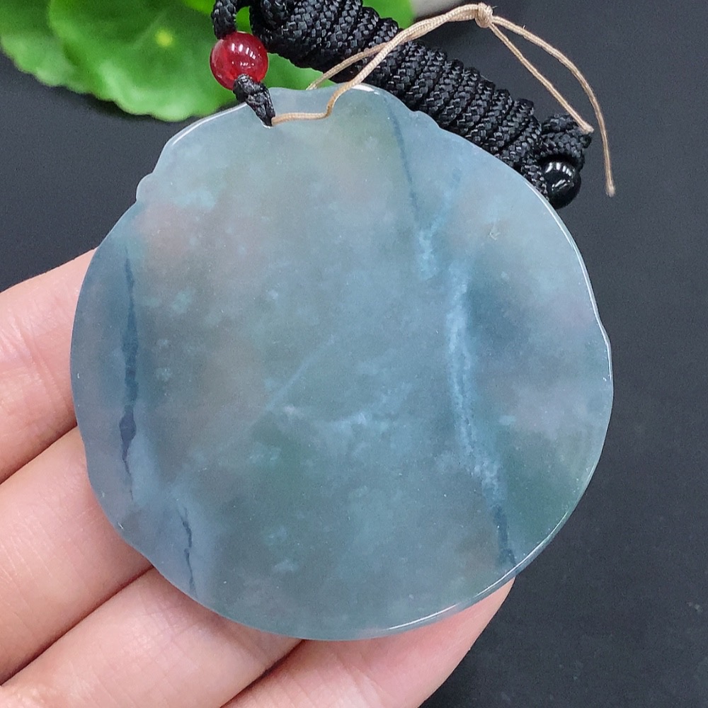 F32757078 Jadeite Samantabhadra Bodhisattva Pendant