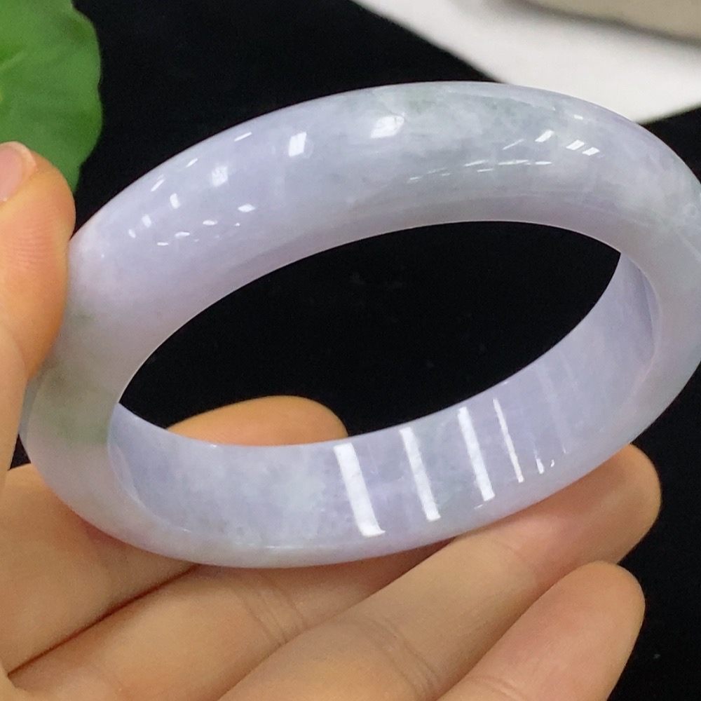 F35095058 Jadeite Round Bangle Size 53.5 Total Weight Approx. 57.04g