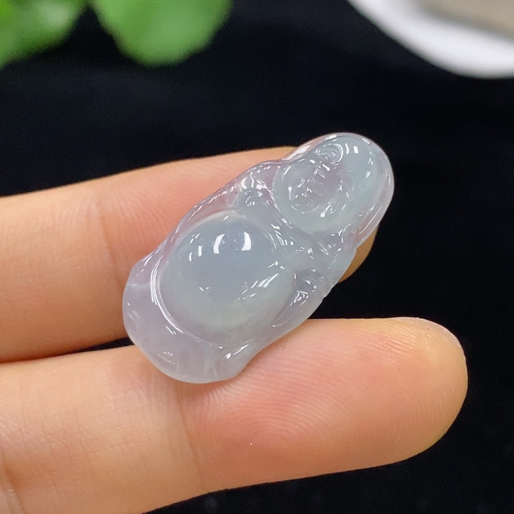 F33860698 Jadeite Buddha Pendant Total Weight Approx. 3.08g