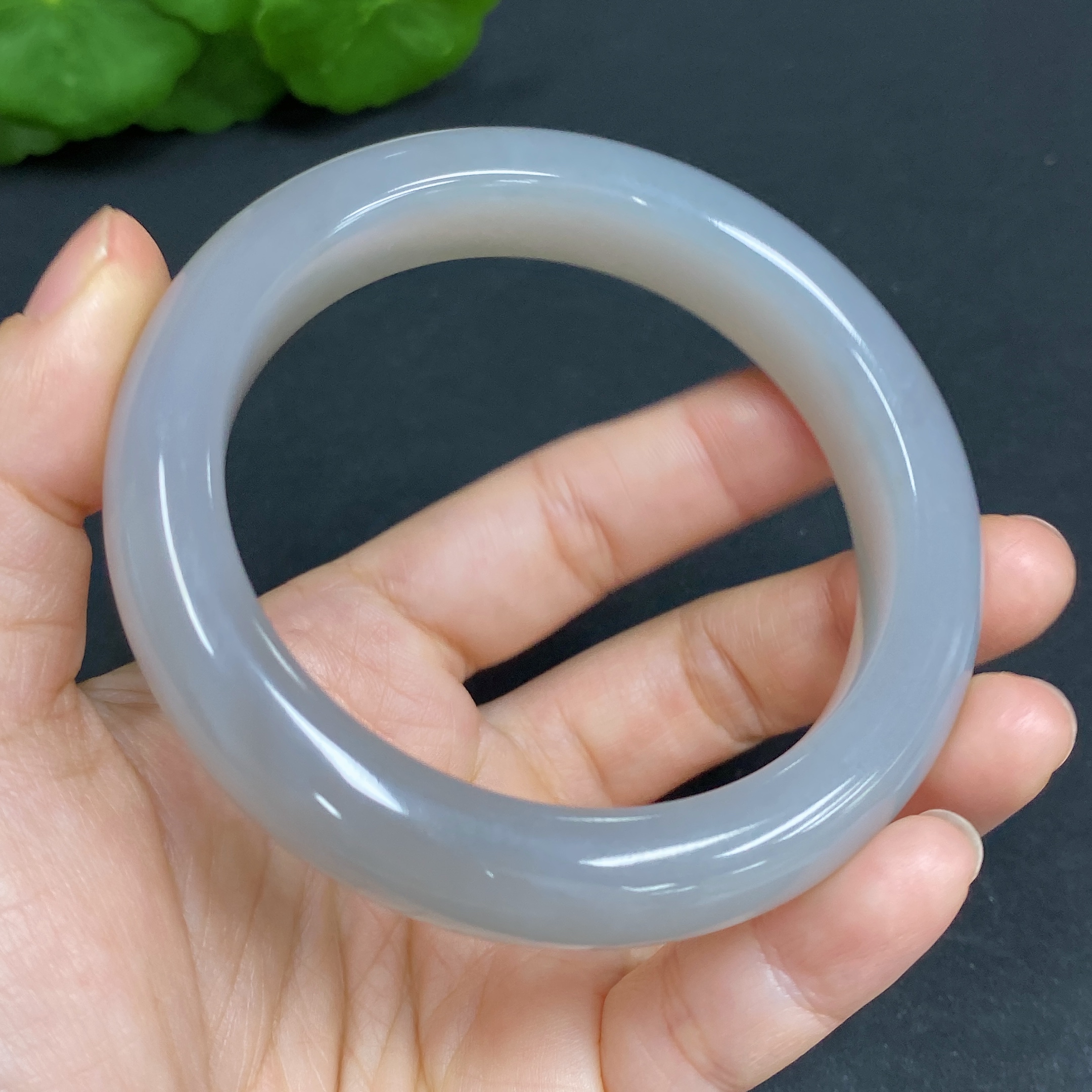 H29375223 Hetian Jade Round Bracelet Size 58 Total Weight Approx. 66.4g