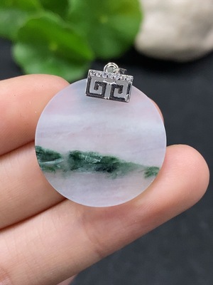 F34964612 Jadeite Plain Pendant Non-Gold-Inlaid Total Weight About 4.7g