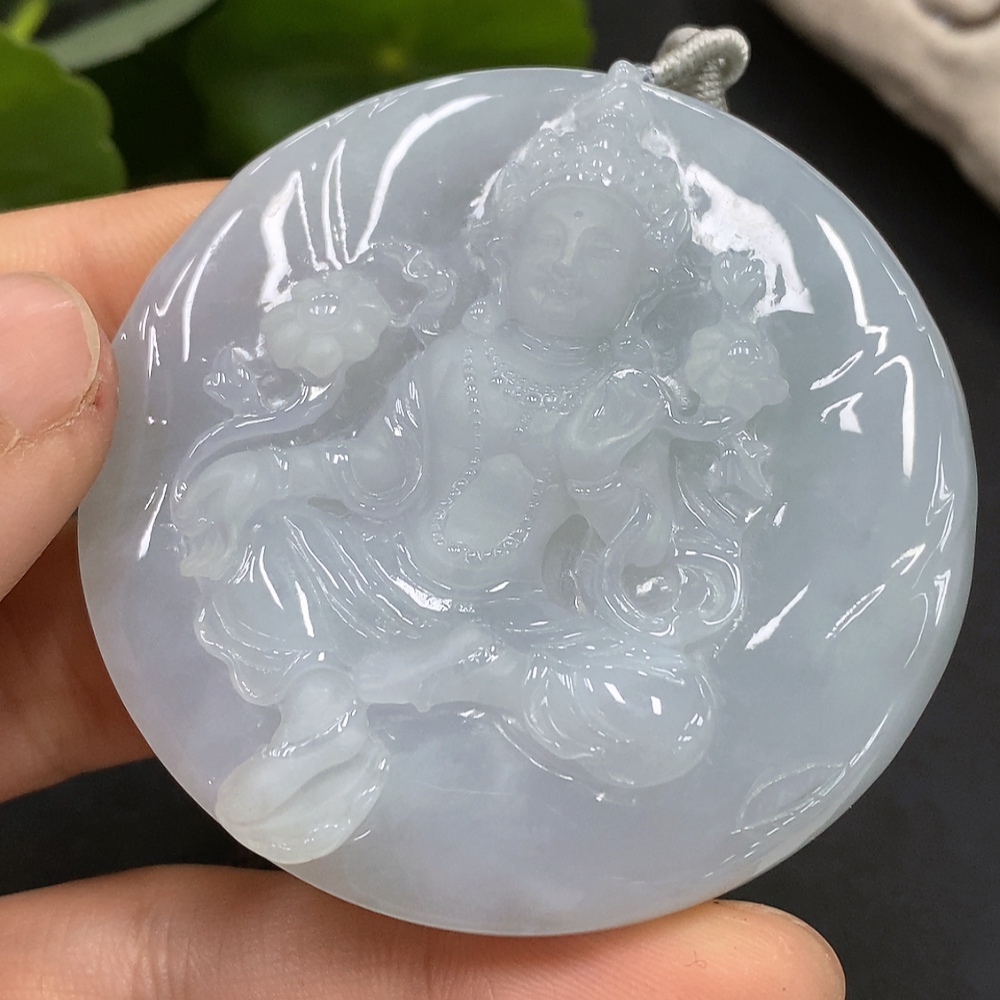 F14567676 Jadeite Tara Pendant Total Weight: 52.695g