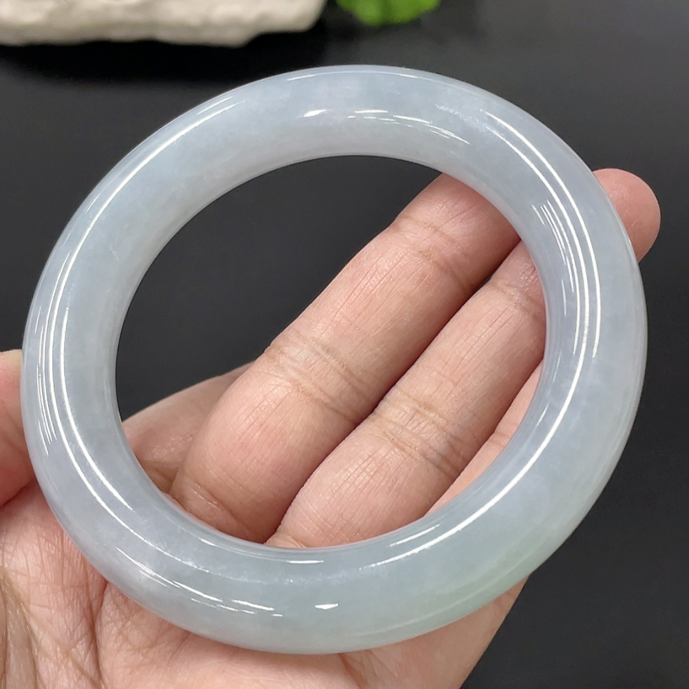 F27133713 Jadeite Round Bangle Size 54.9 Total Weight Approx. 79.49g