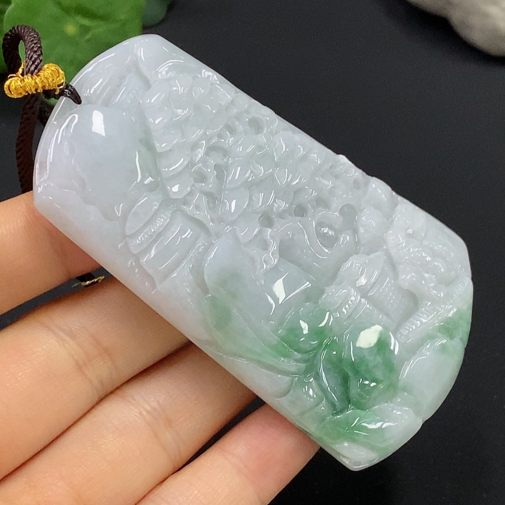 F22547798 Jadeite Landscape Pendant Total Weight 73.742g