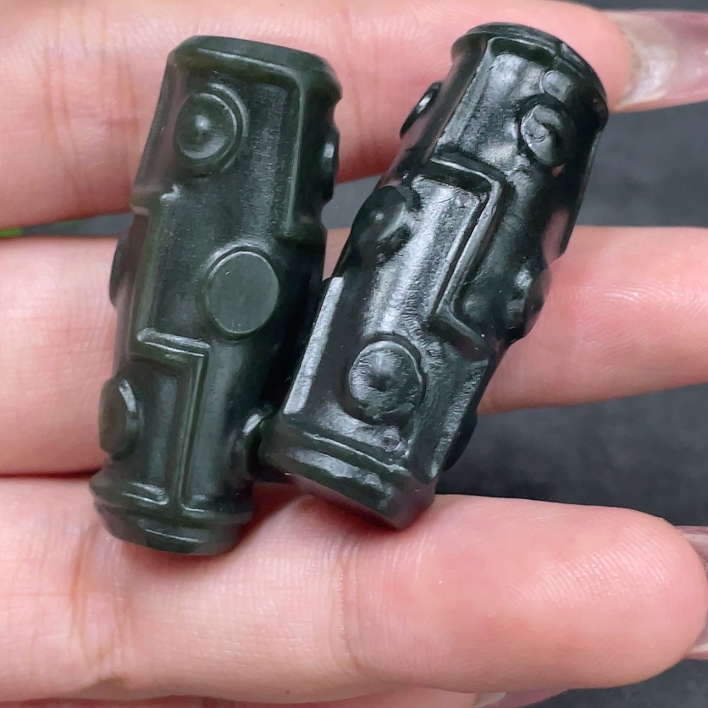 H33944343 Hetian Jade Pendant Tianzhu Total Weight About 30.1g