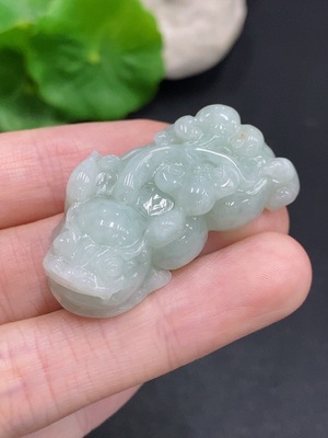 F31687983 Jadeite Pixiu Pendant, Total Weight Approximately 18.3g