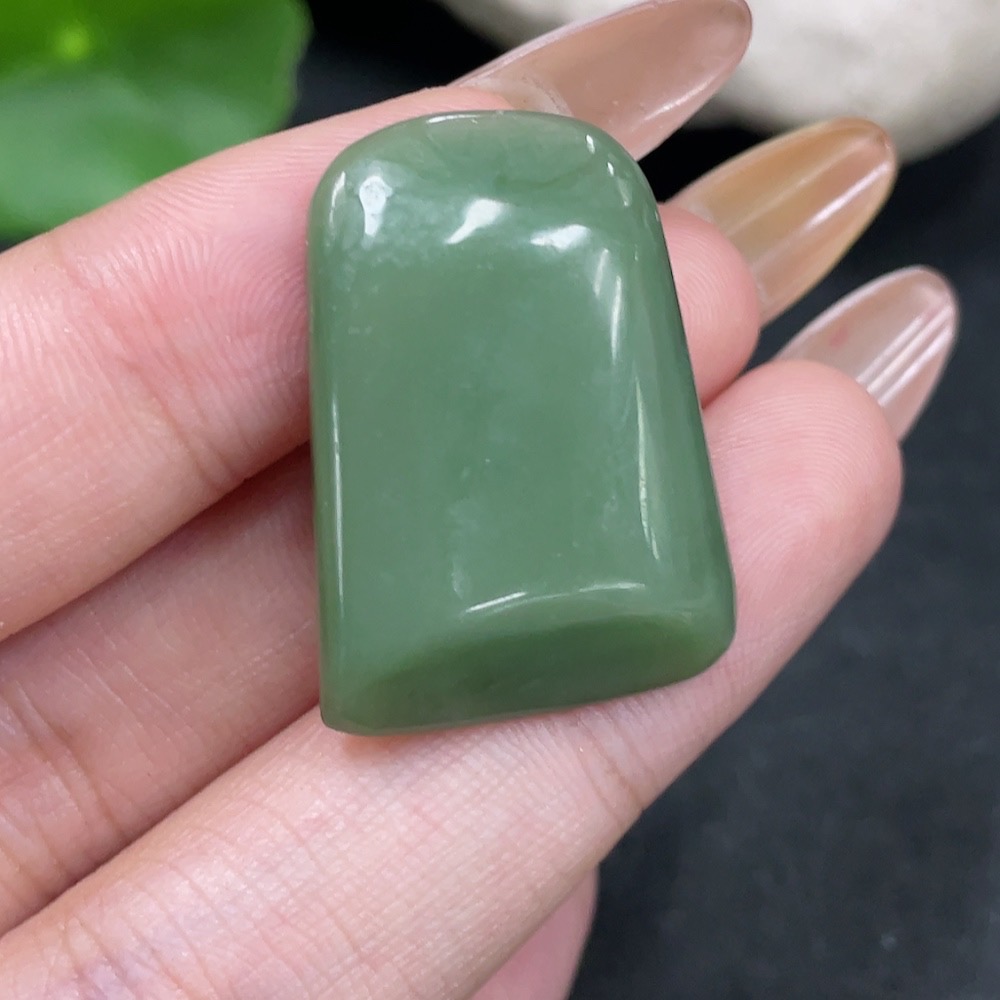 H32706363 Hetian Jade Pendant Plain Pendant Total Weight About 6.4g
