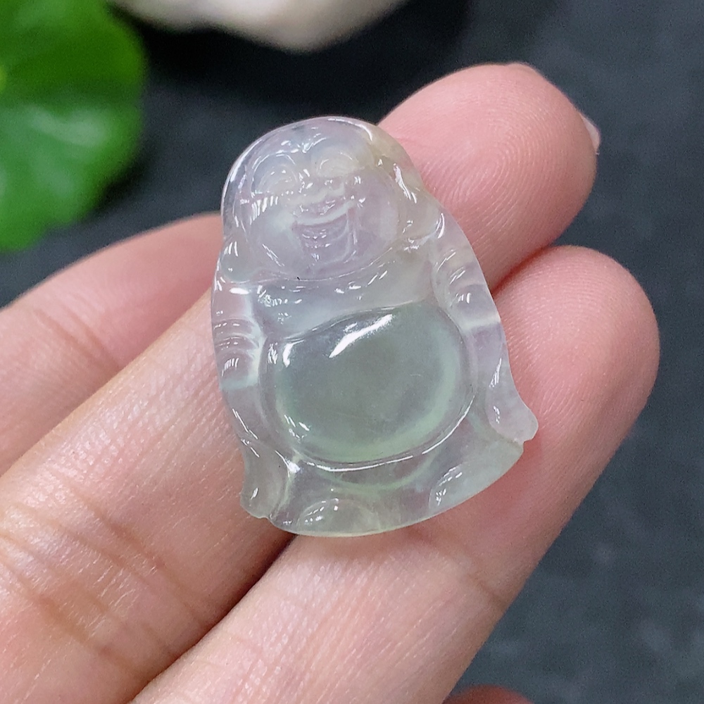 F34955021 Jadeite Pendant Buddha, Total Weight Approx. 2.43g