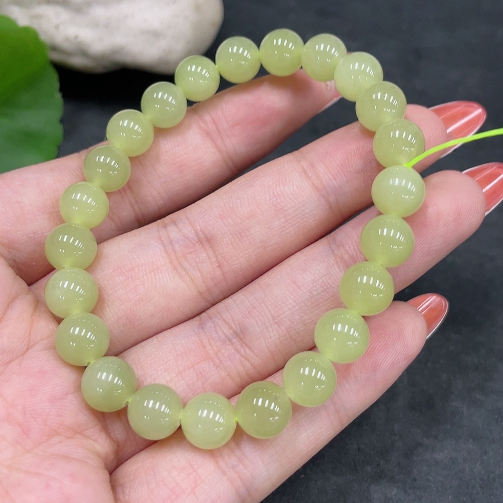 H34960163 Hetian Jade Bracelet Approx. 7.8mm Total Weight Approx. 17.8g
