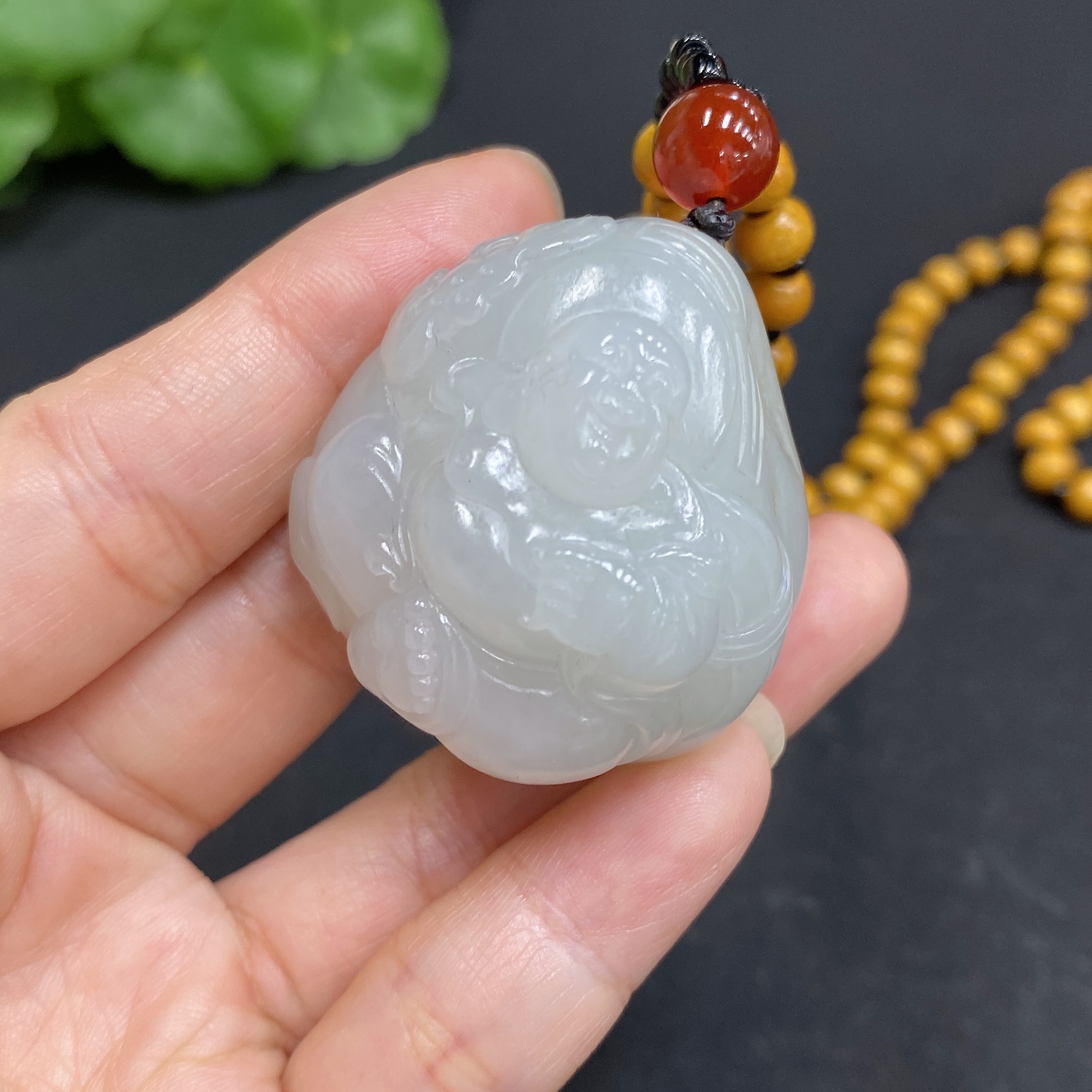 H34015623 Hetian Jade Pendant Buddha