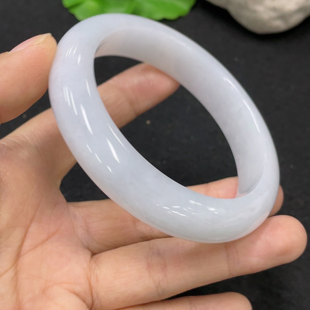 F31613116 Jadeite Round Bangle Size 55.7 Total Weight Approx. 58.46g
