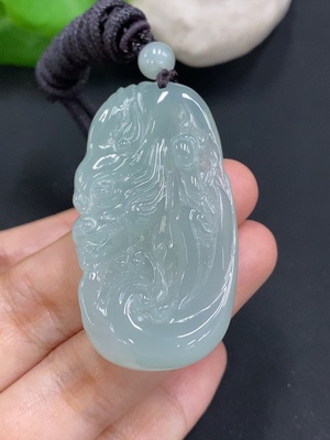 F29434019 Jadeite Pendant Total Weight Including Rope Approximately 27.2g