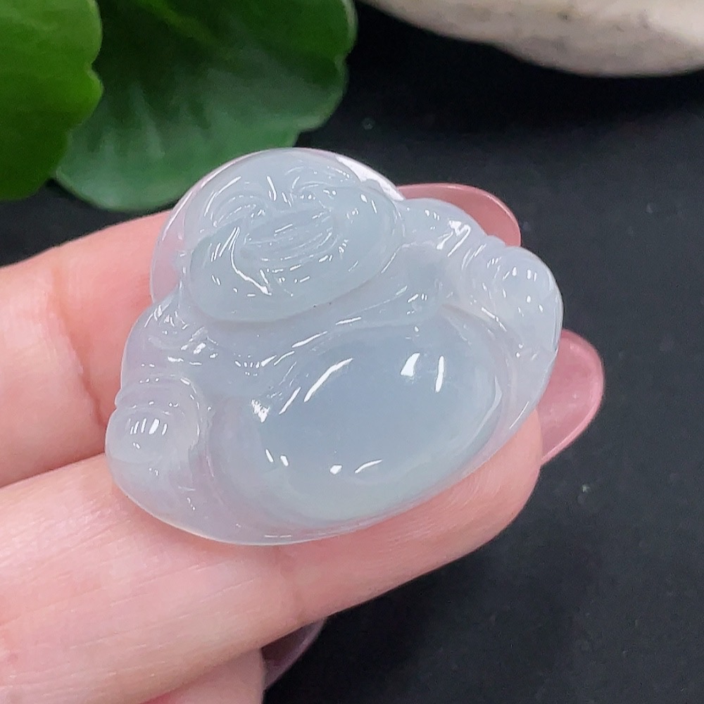F34012784 Jadeite Buddha Pendant Total Weight Approx. 6.5g