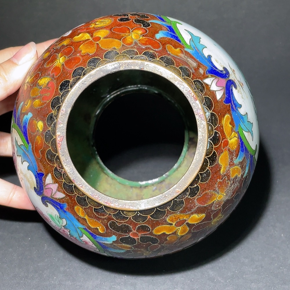 W31638640 Republic of China export copper wire cloisonné enamel cloisonné lampshade miscellaneous