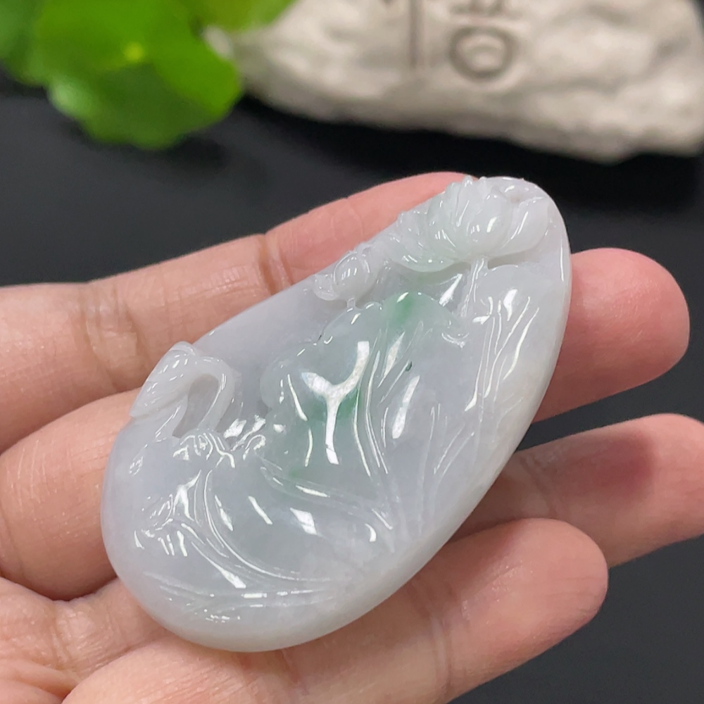 F34978398 Jadeite Auspicious Harmony Pendant