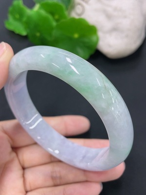 F41934732 翡翠正圈手镯 圈口56.7mm 货品总约重56.13g