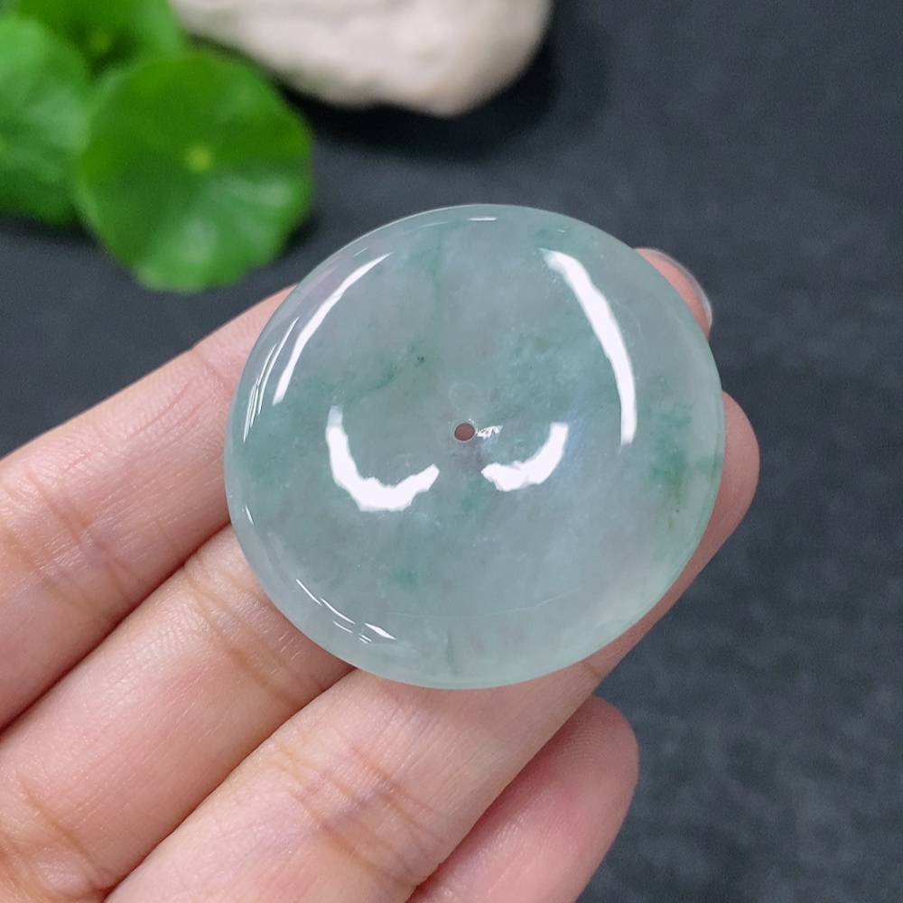 F34954567 Jadeite Safety Buckle Pendant Total Weight Approx. 14.5g