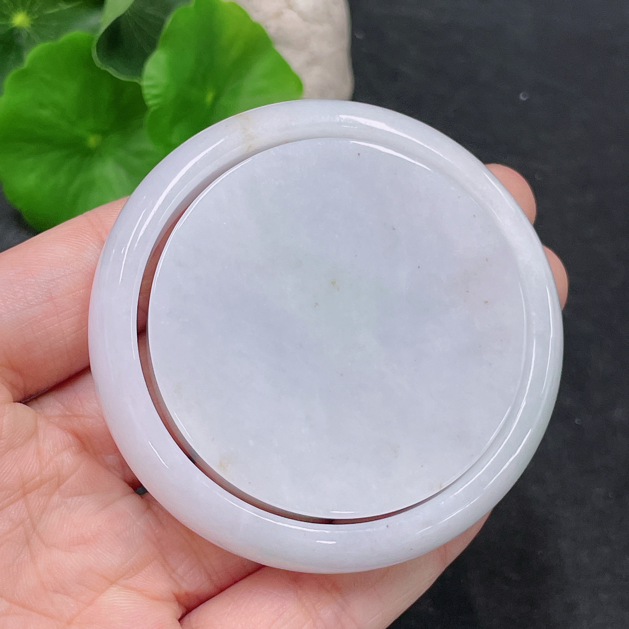 F33840113 Jadeite Round Bangle Set Total Weight Approx. 116.3g Size 51
