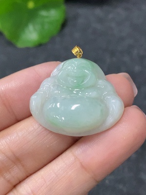 F34998416 Jadeite Pendant Buddha 18k Total Weight Approx. 5.1g