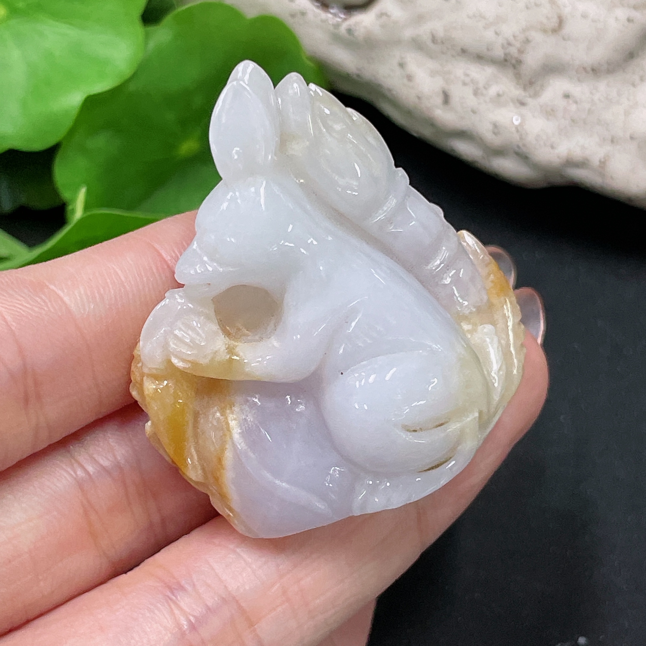 F34020324 Jadeite Pendant, color origin undetermined, total weight approximately 41g