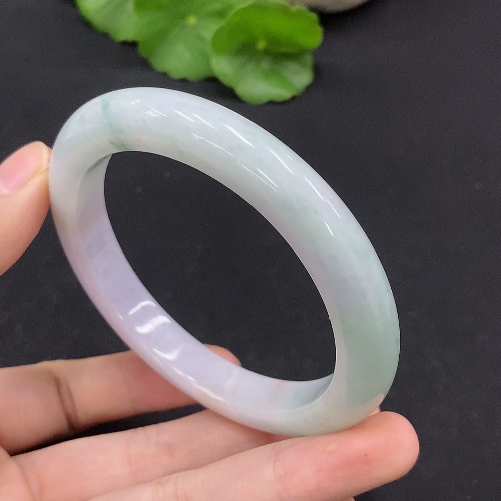F33927281 Jadeite Round Bangle Size 58.1 Total Weight Approx. 54.17g
