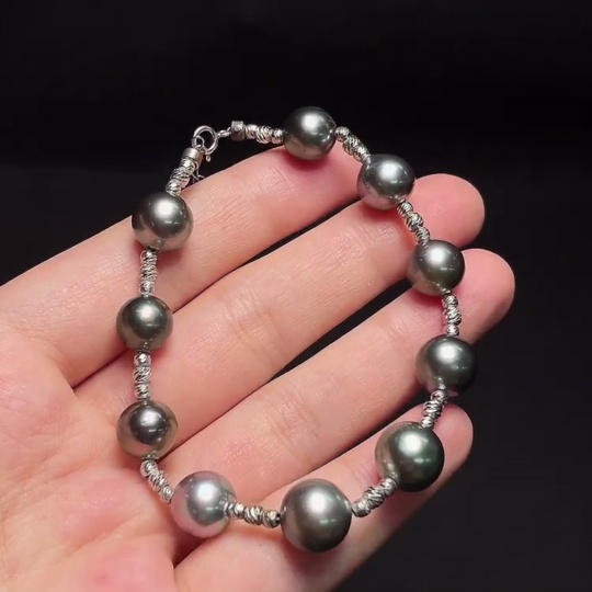 C33934626 Seawater Pearl Bracelet Non-Gold Color Origin Undetermined Total Weight Approx. 13.3g Size Around 9.7mm