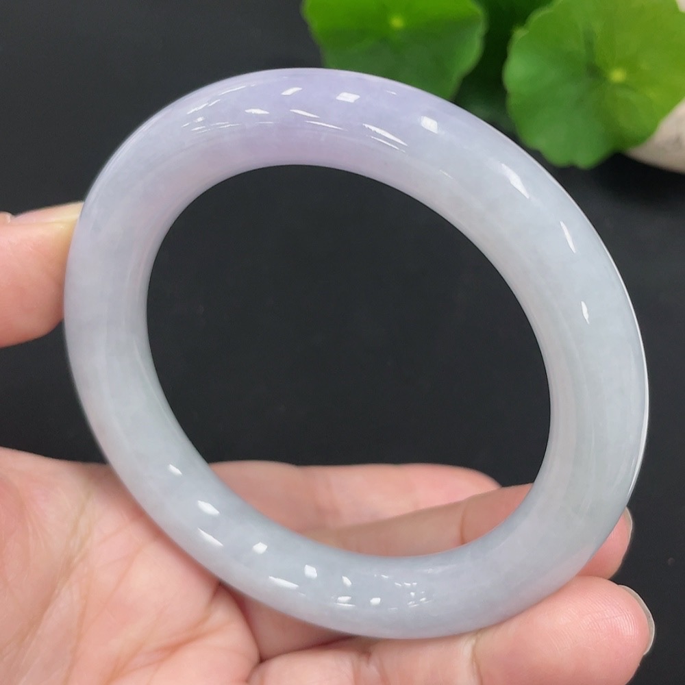 F27139290 Jadeite Round Bangle Size 55.7 Total Weight Approx. 62.8g