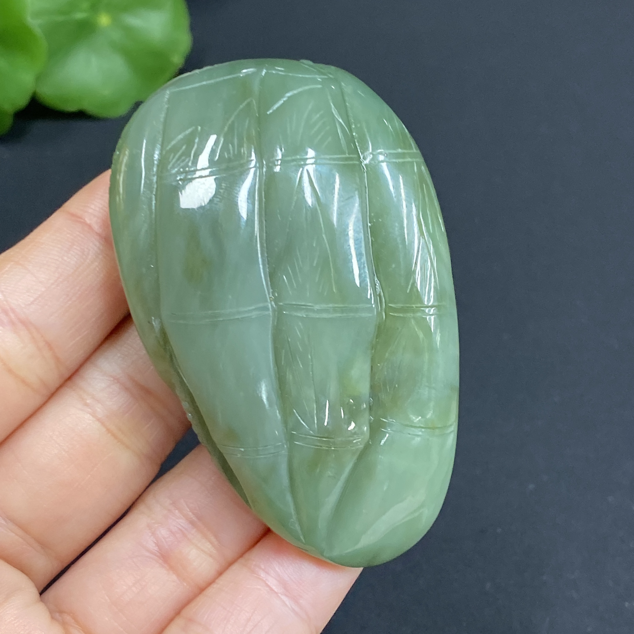 H27060062 Hetian Jade Pendant Dragon Total Weight Approx.57g