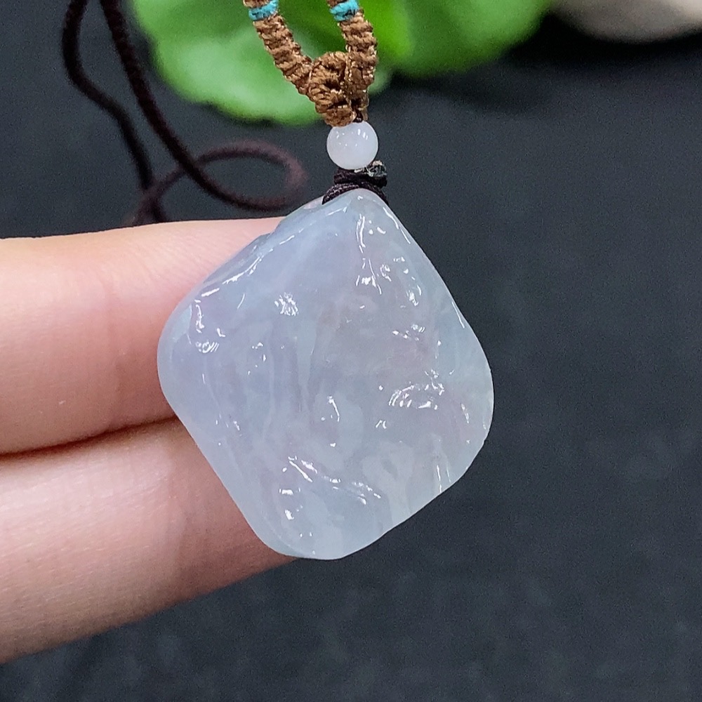F33947191 Jadeite Pendant Total Weight Approx. 6.7g (Incl. Rope Weight)