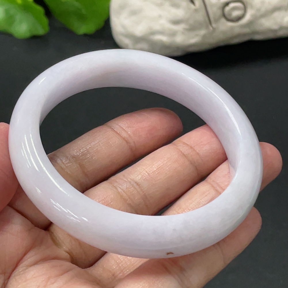 F34978150 Jadeite Round Bangle Total Weight Approx. 55.89g Size 55.7 With Color Polishing Powder