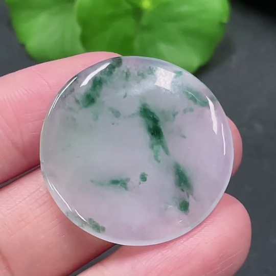 F22455948 Jadeite Inlaid Piece Total Weight 6.720g