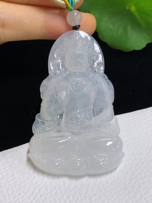 F46572888 翡翠度母挂件 货品总重约24.93克（含绳重）