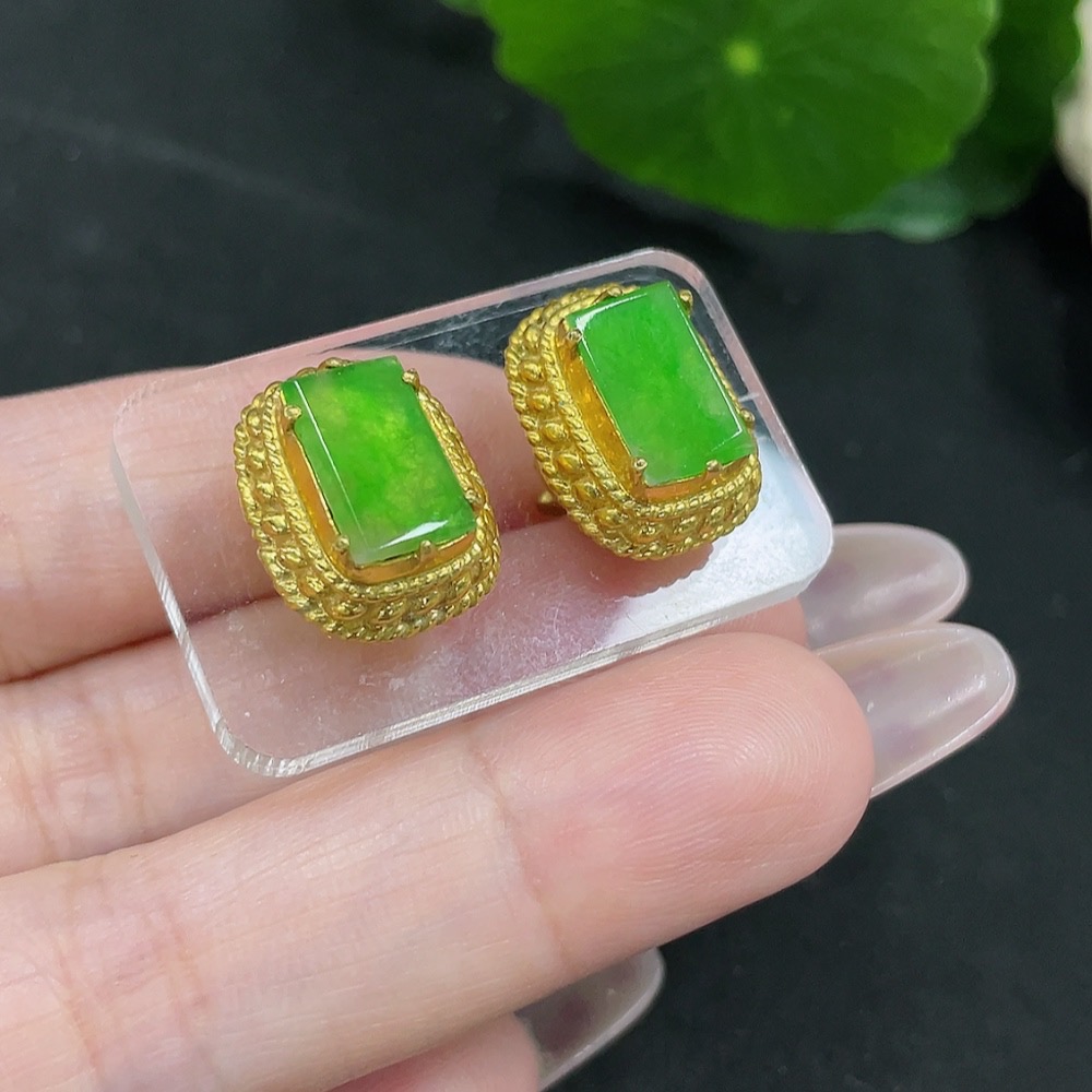 F35082067 Jadeite Inlaid Pieces Sell as a Lot (Non-Gold Inlaid)