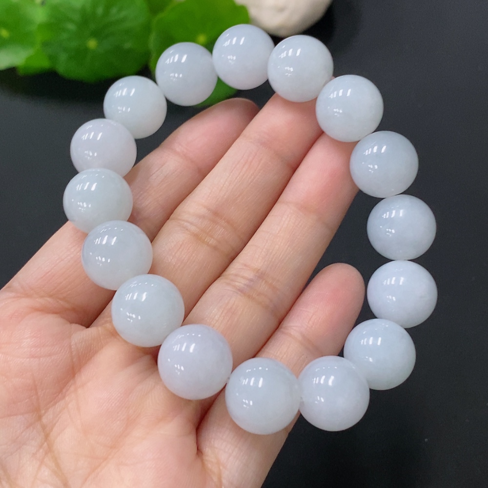 F24701492 JadeiteBracelet, Approx. 12.5mm Beads, Total Weight Approx. 53.4g