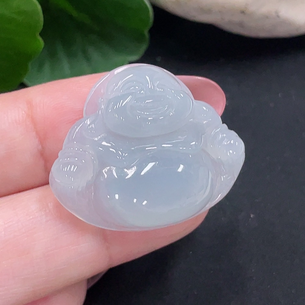 F34012784 Jadeite Buddha Pendant Total Weight Approx. 6.5g