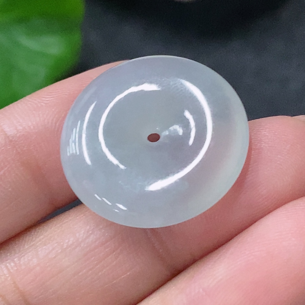 F34976382 Jadeite Pendant Peace Ring, Total Weight Approx. 4.63g